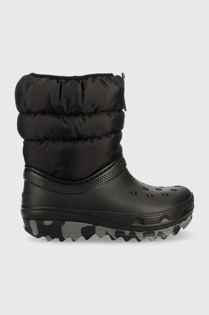 Crocs śniegowce dziecięce syntetyczny czarny 207684.CROCS.CLASSIC.NE