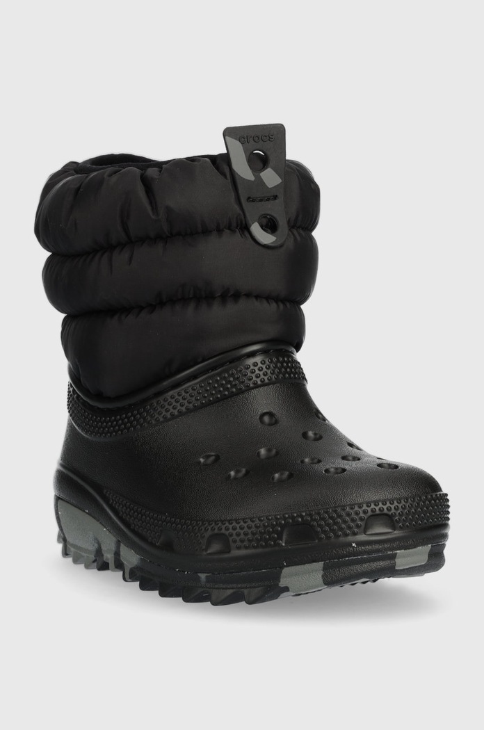 Crocs gyerek hótaposó 207683.CROCS.CLASSIC.NEO.PUFF.BOOT.T fekete AW22