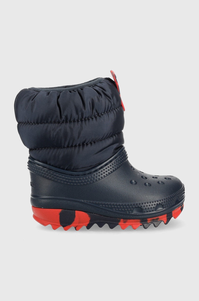 Crocs gyerek hótaposó textil sötétkék 207683.CROCS.CLASSIC.NEO.PUFF.BOOT.T