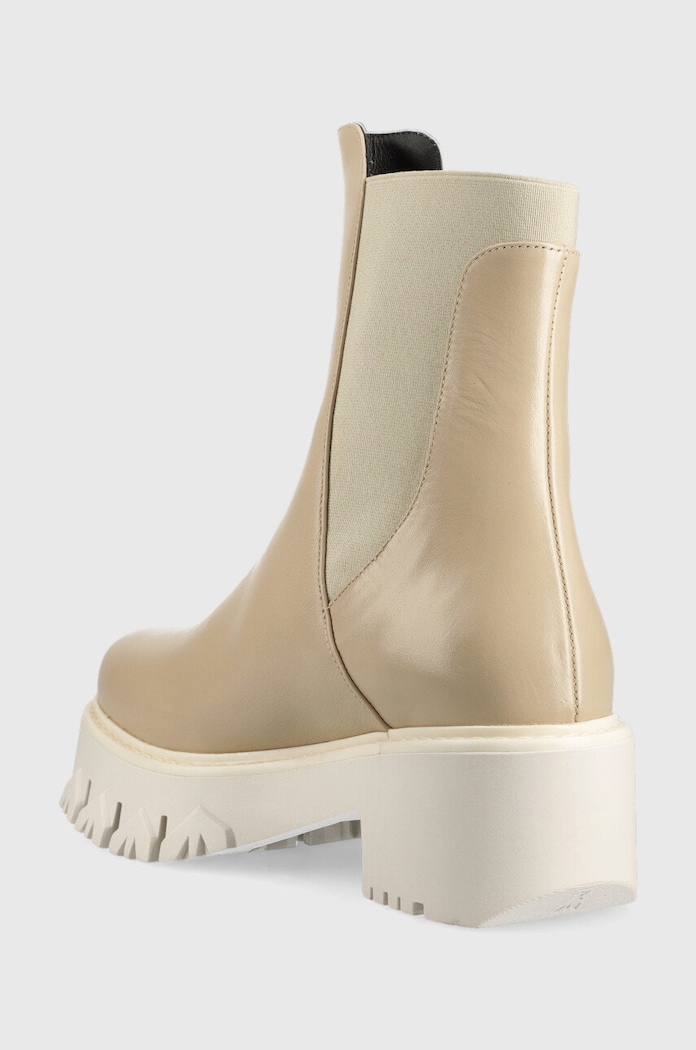 Scarpe Patrizia Pepe stivaletti chelsea in pelle CY9814.L011.B732 beige