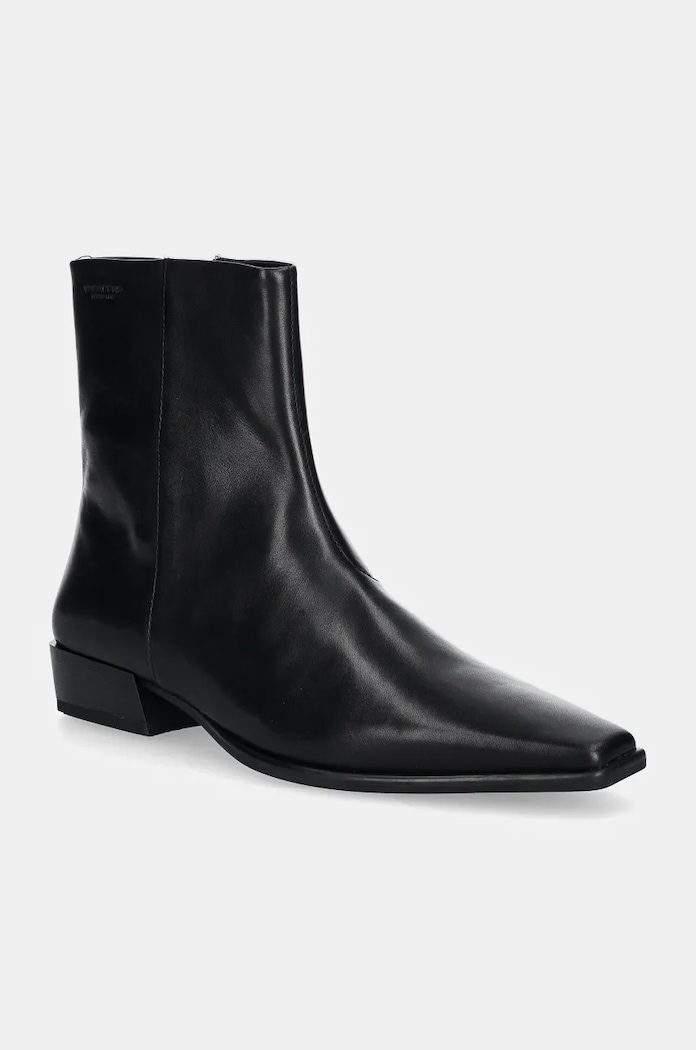 Vagabond Shoemakers botki skórzane Nella płaski czarny 5416.001.20