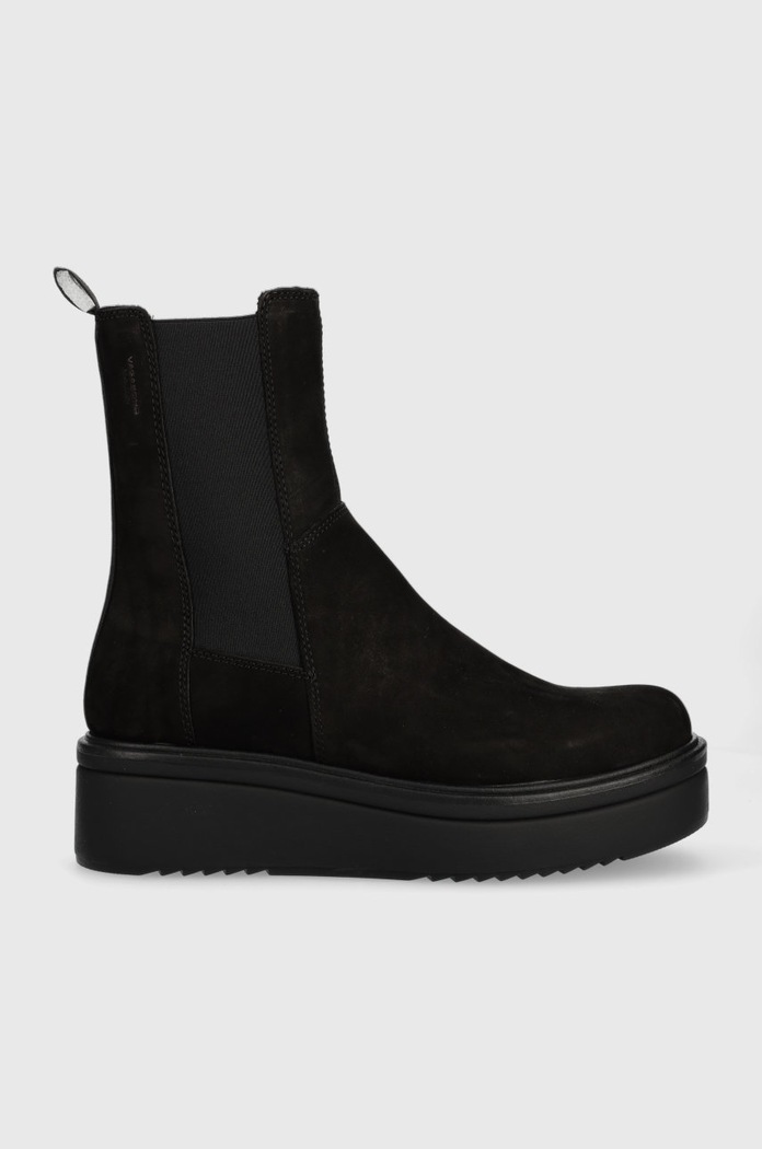 Kožené kotníkové boty Vagabond Shoemakers Tara semišová kůže černá 4846.150.20
