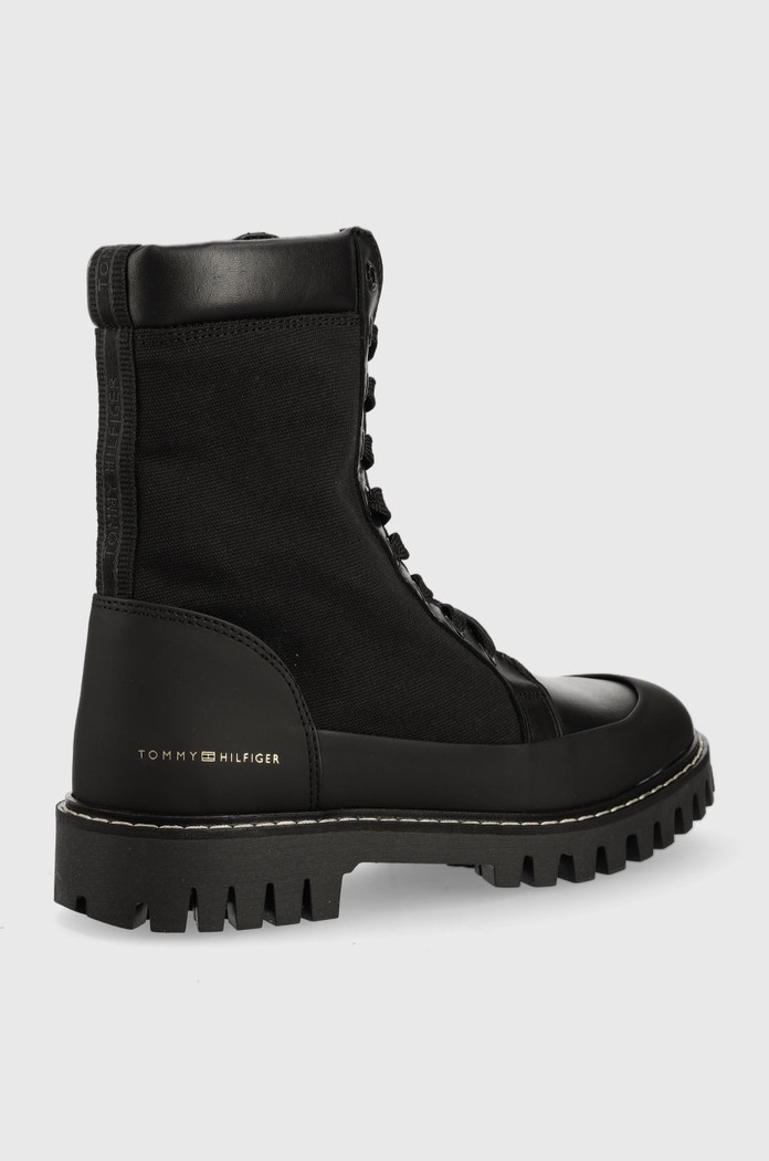 Farmářky Tommy Hilfiger Th Casual Lace Up Boot FW0FW06549.BDS černá AW22