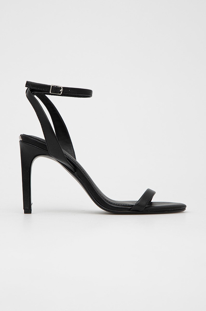 Calvin Klein sandały skórzane Essentia pozostałe czarny HW0HW01128.BAX