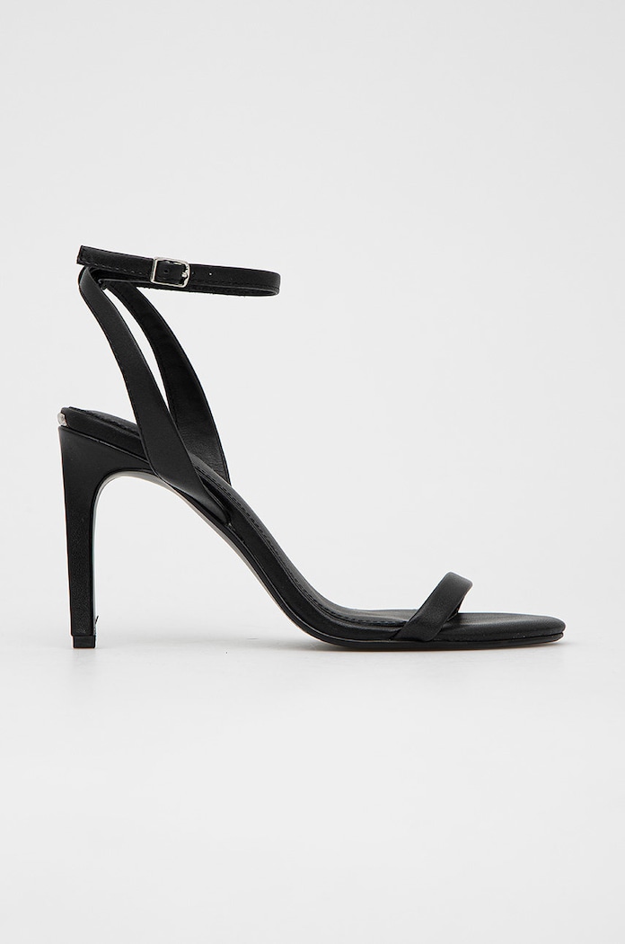Calvin Klein sandały skórzane Essentia pozostałe czarny HW0HW01128.BAX