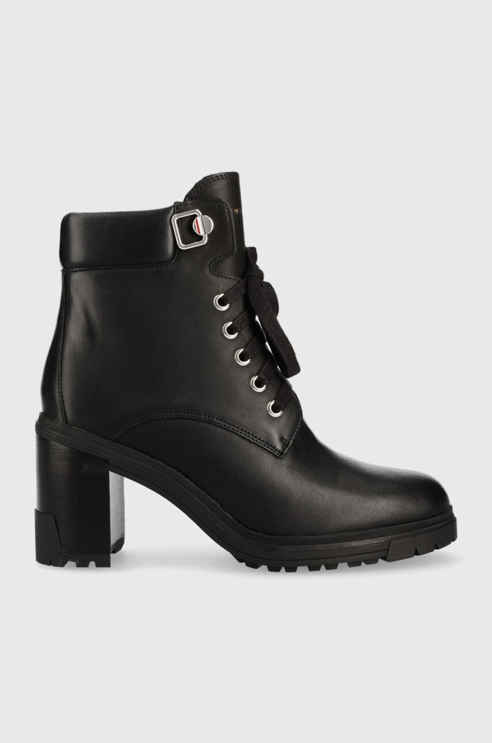 Tommy Hilfiger botine 5-8 cm negru FW0FW06726.BDS