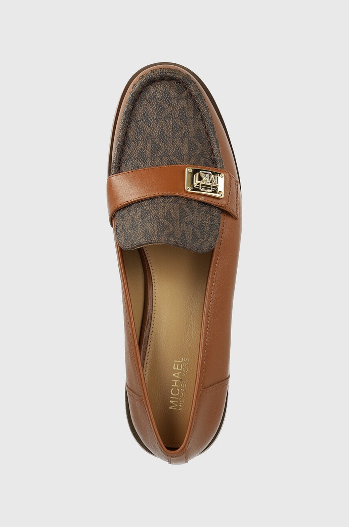 Δερμάτινα μοκασίνια MICHAEL Michael Kors Padma καφέ 40T2PDFP2L.299