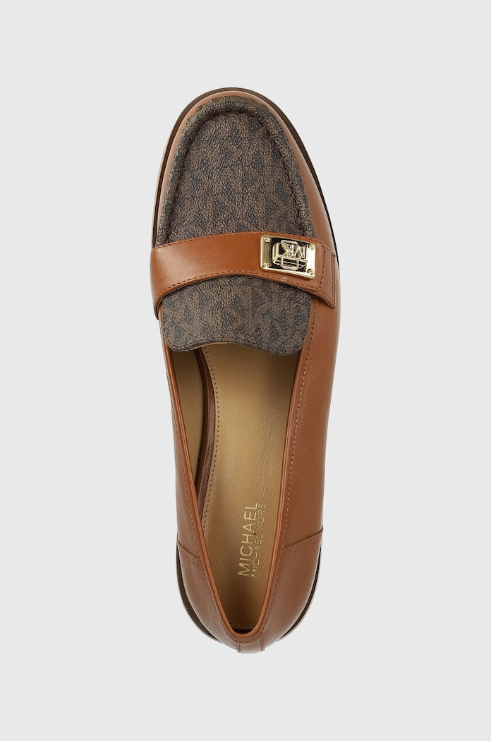 Δερμάτινα μοκασίνια MICHAEL Michael Kors Padma καφέ 40T2PDFP2L.299