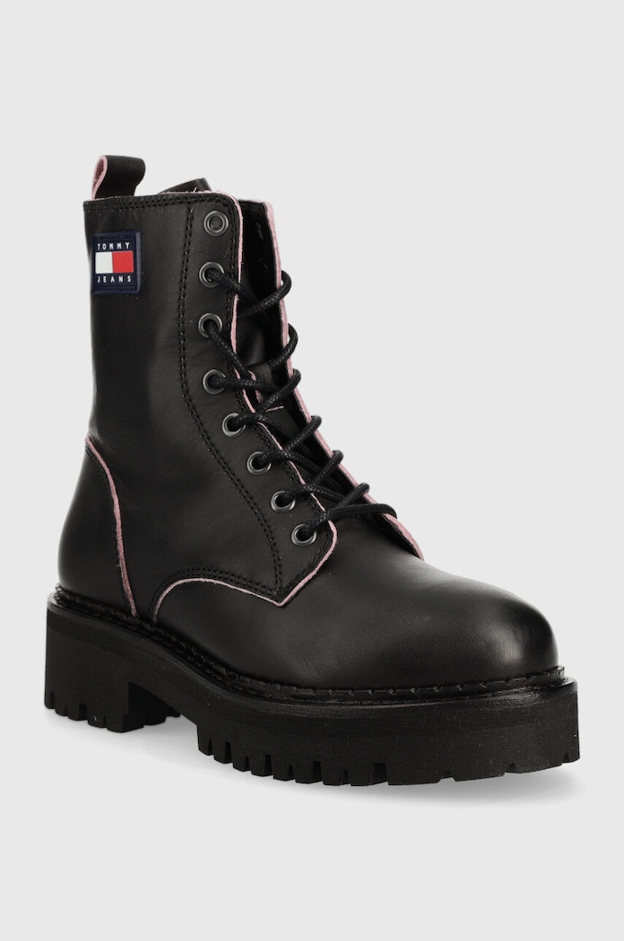 Farmářky Tommy Jeans Urban Tommy Jeans Piping Boot EN0EN01997.0GO černá AW22
