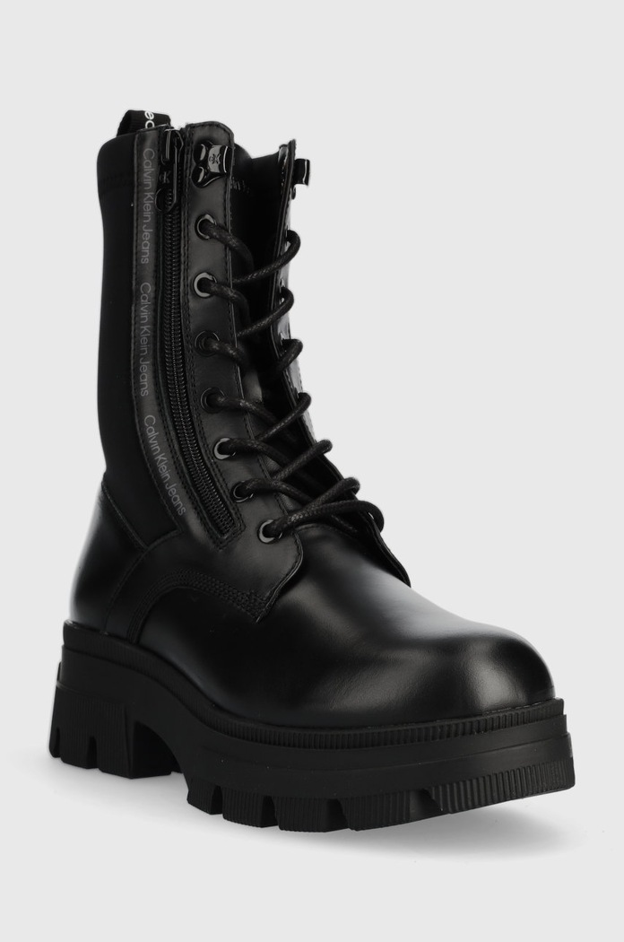 Calvin Klein Jeans workery Chunky Combat Laceup YW0YW00740.BDS czarny AW22