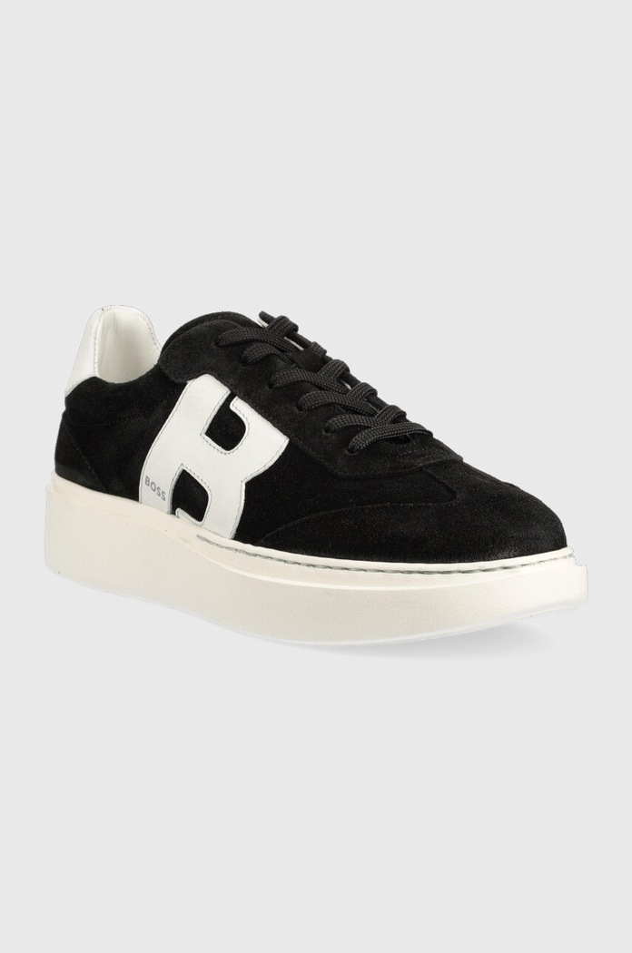 BOSS sneakersy zamszowe Amber B 50475752.002 50475752.002 czarny AW22
