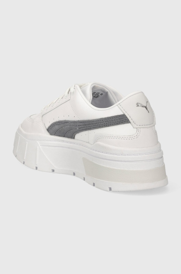 Obuwie Puma sneakersy skórzane Mayze Stack Wns 384363 biały