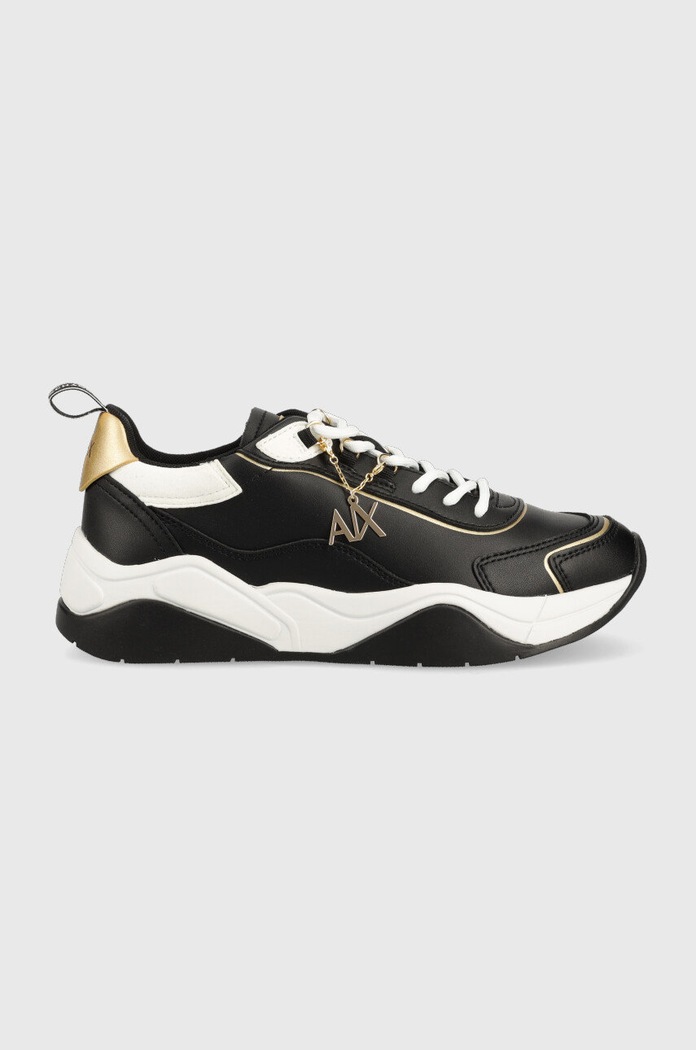 Kožené tenisky Armani Exchange přírodní kůže černá XDX104.XV580.S038