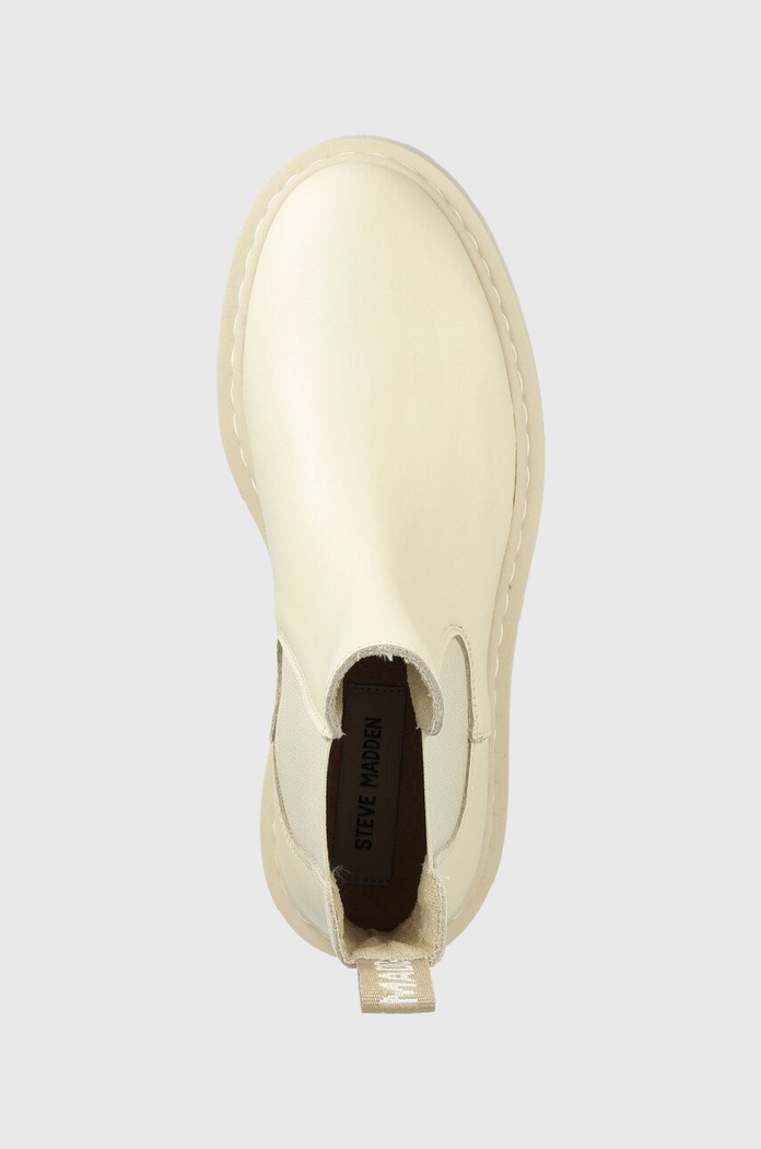 Кожени боти челси Steve Madden Veerly бежов SM11001347.BNB