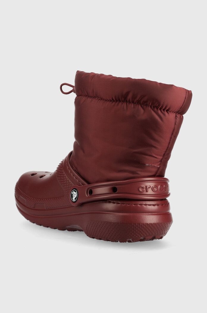 Obutev Snežke Crocs Classic Lined Neo Puff Boot 206630.612.D bordo