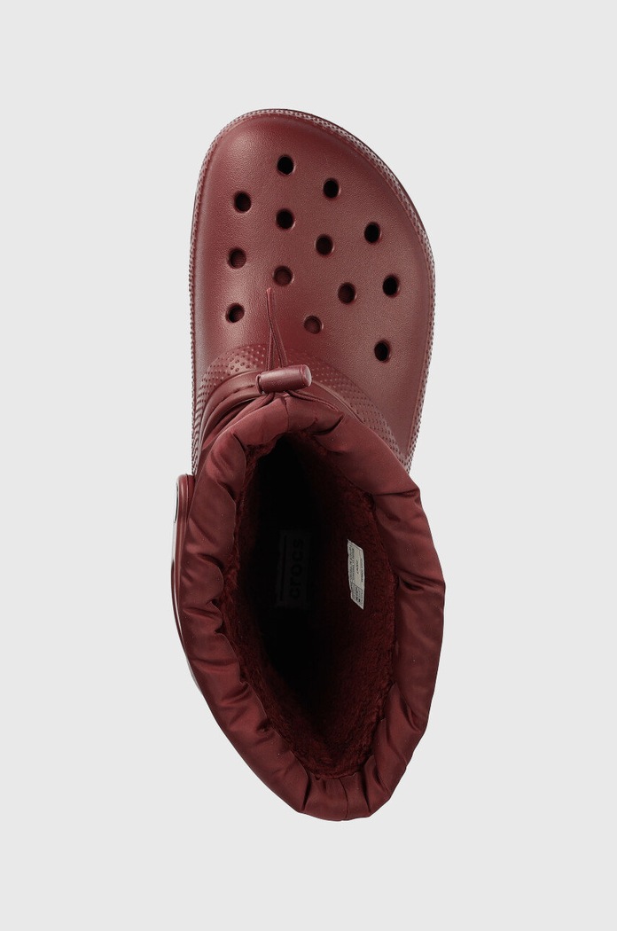 Snežke Crocs Classic Lined Neo Puff Boot bordo 206630.612.D