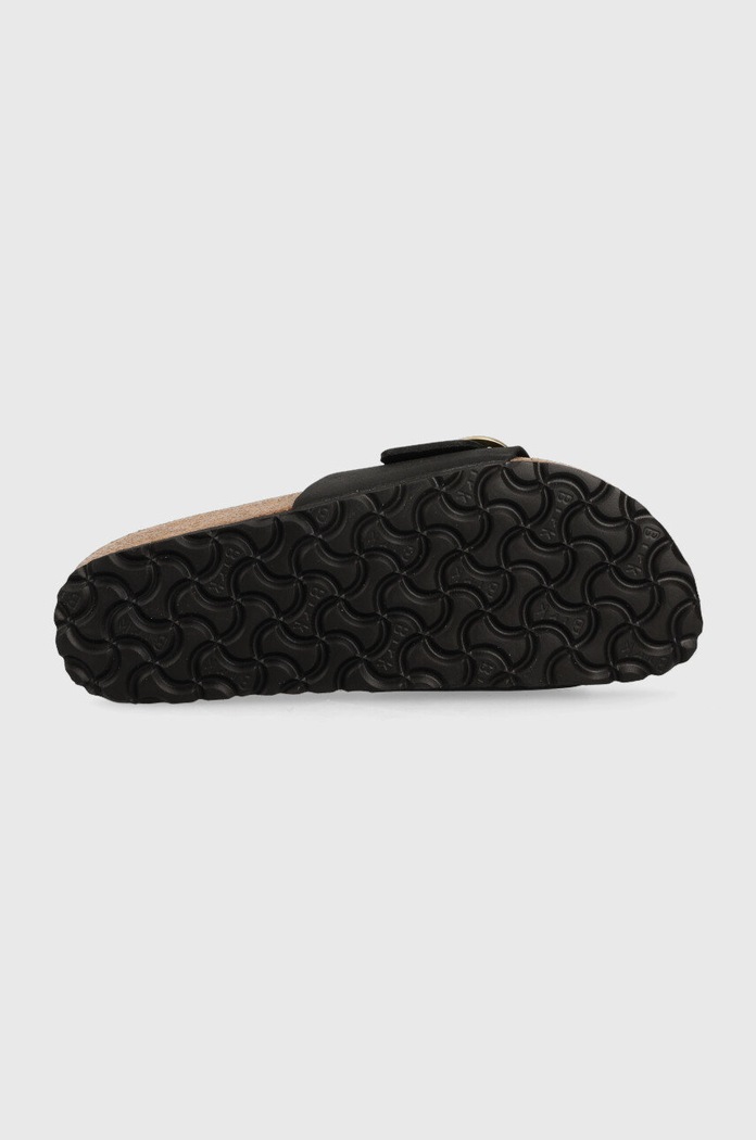 Nubukové šľapky Birkenstock Madrid Big Buckle 1023373.BLK čierna