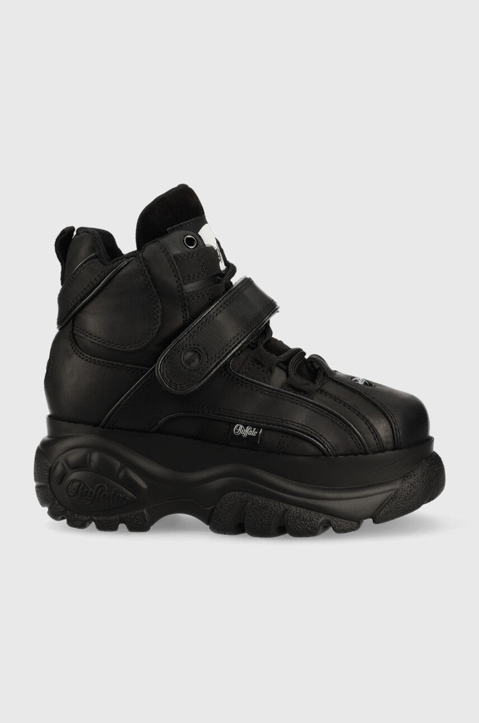 Buffalo sneakersy skórzane 1348-14 2.0 Planet friendly czarny 1534040.BLK