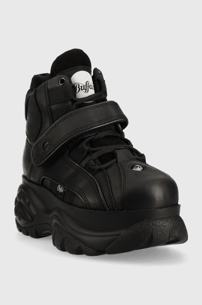 Buffalo sneakersy skórzane 1348-14 2.0 1534040.BLK czarny AW25