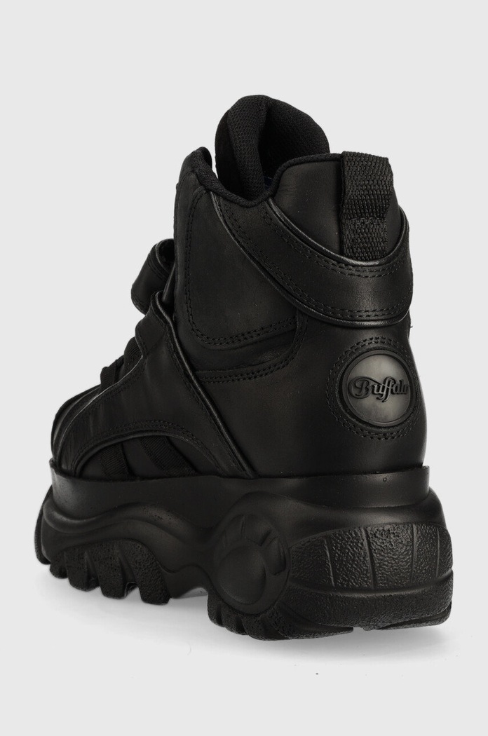 Obuwie Buffalo sneakersy skórzane 1348-14 2.0 1534040.BLK czarny