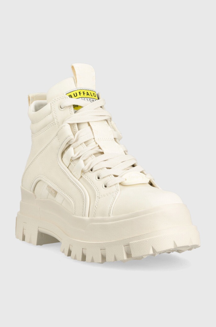 Buffalo buty Aspha NC Mid Laceup 1622136.WHT beżowy AW22