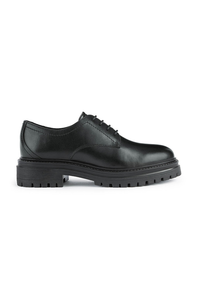 Geox pantofi de piele Iridea imitatie de piele negru D26HRM.00043.C9999