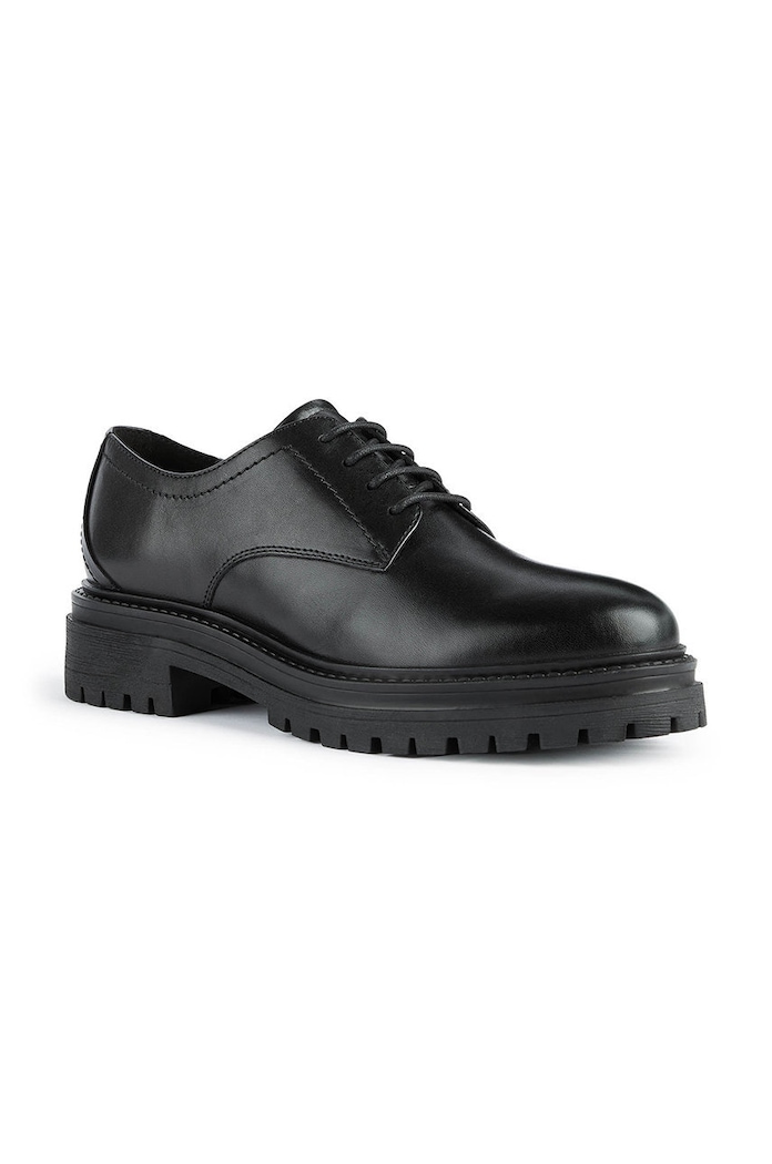 Geox pantofi de piele Iridea D26HRM.00043.C9999 negru AW22