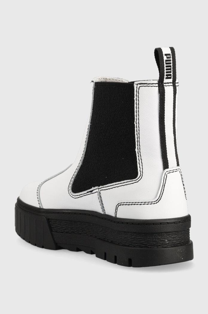 Încălțăminte Puma ghete chelsea de piele 384549 alb