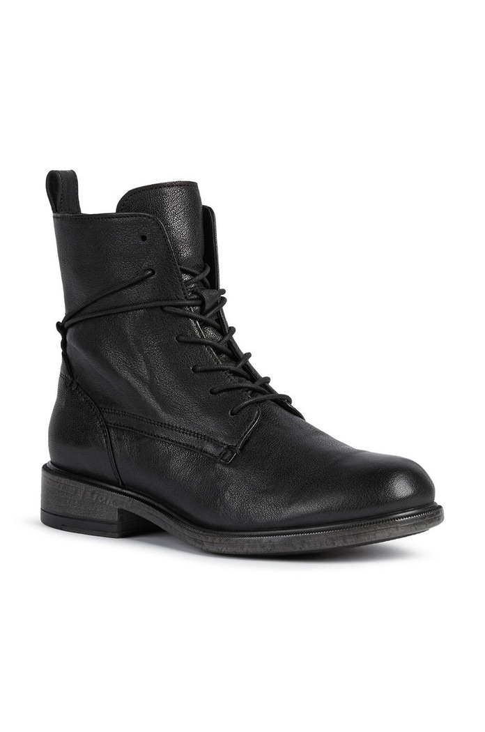 Geox botki skórzane Catria D16LQA.00081.C9999 czarny AW22