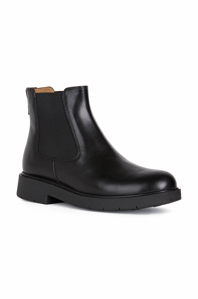 Geox stivaletti chelsea in pelle Spherica EC1 D16QRC.00043.C9999 nero NC24