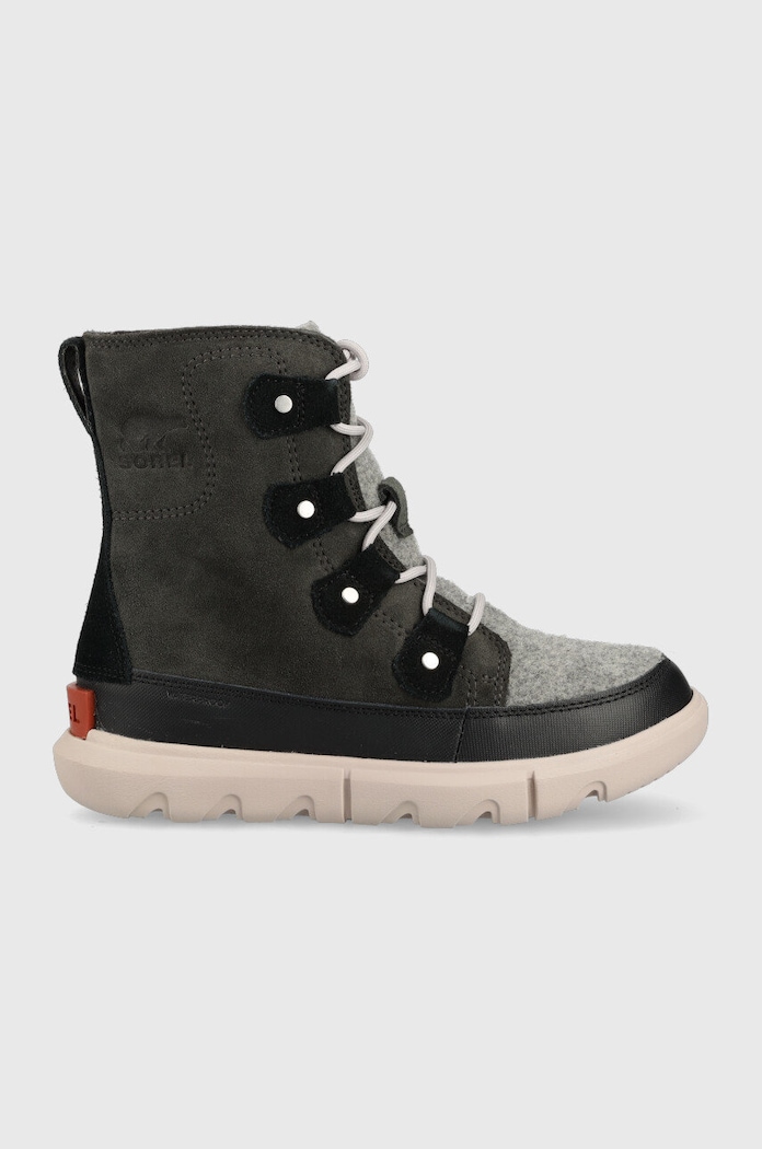 Sorel cizme de zapada din piele intoarsa Explorer II Joan F usor izolat negru 1959381093