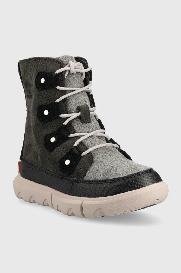 Sorel cizme de zapada din piele intoarsa Explorer II Joan F 1959381093 negru AW22