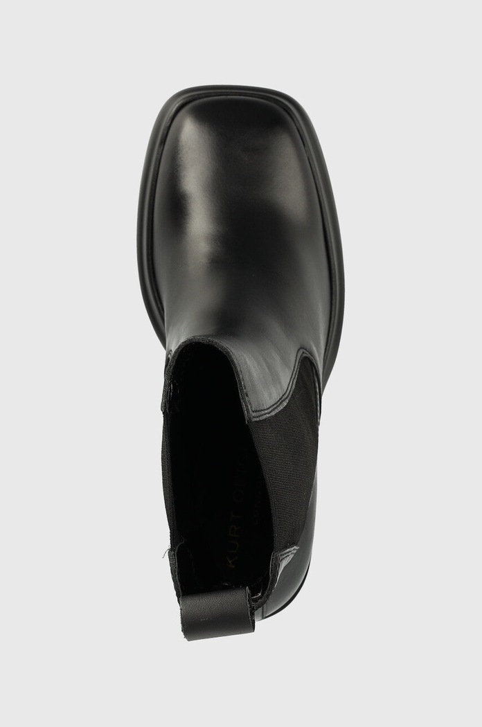 Kožené kotníkové boty Kurt Geiger London Stomp Heeled Chelsea černá 9319000109.BLK