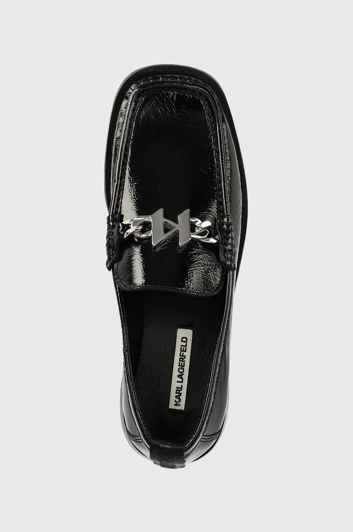 Karl Lagerfeld mokasyny skórzane MOKASSINO II czarny KL41336.100