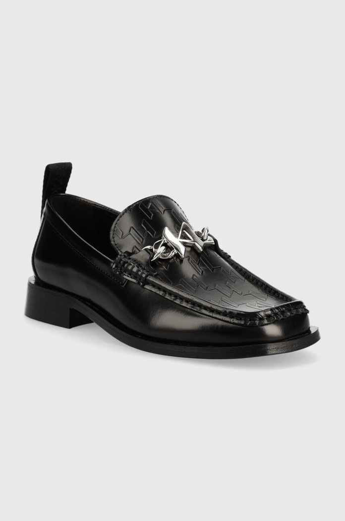 Kožené mokasíny Karl Lagerfeld MOKASSINO II KL41335.000 černá AW22
