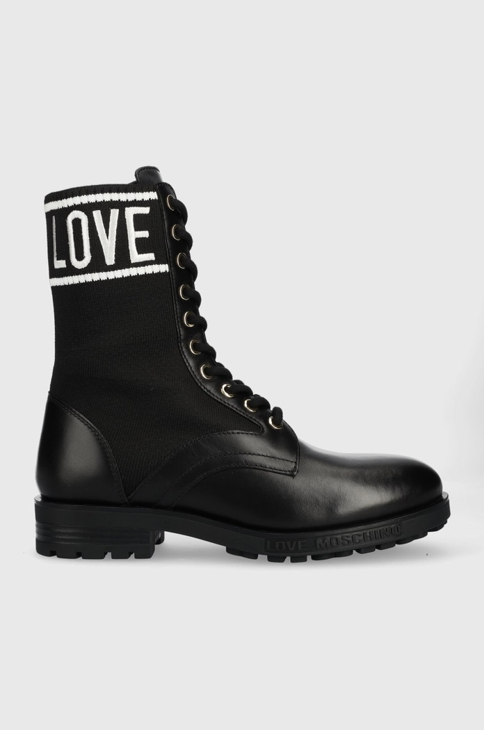 Workery Love Moschino textilný čierna JA24244G1FIZE00A
