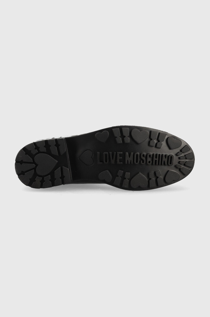 Кожени боти челси Love Moschino JA21084G1FIA0000 черен