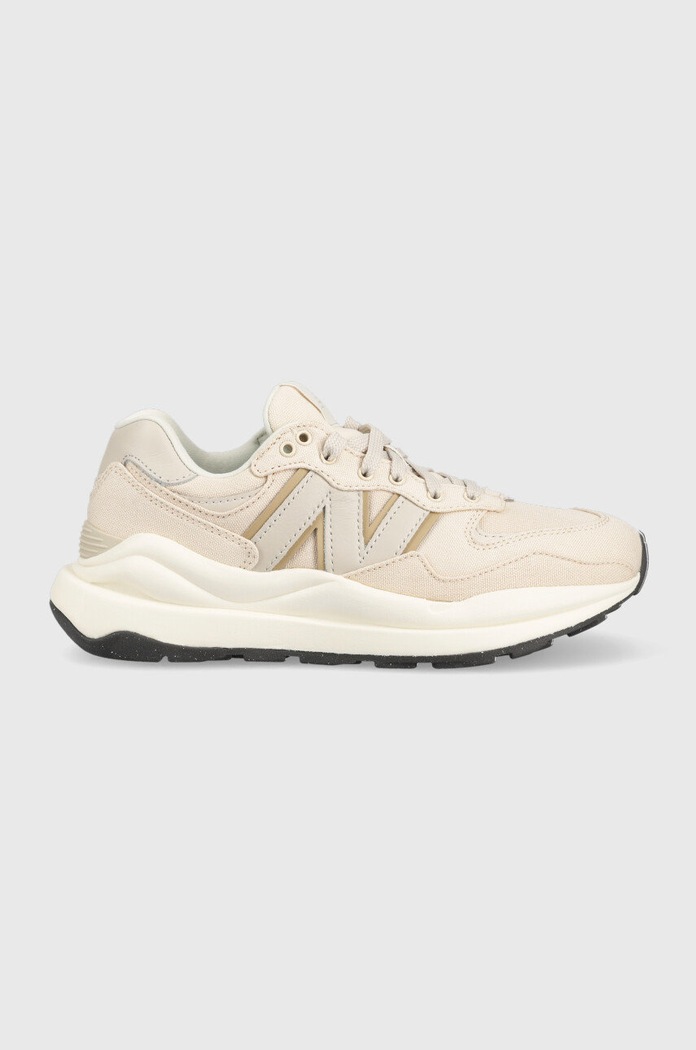 Tenisky New Balance W5740pda přírodní kůže béžová W5740PDA