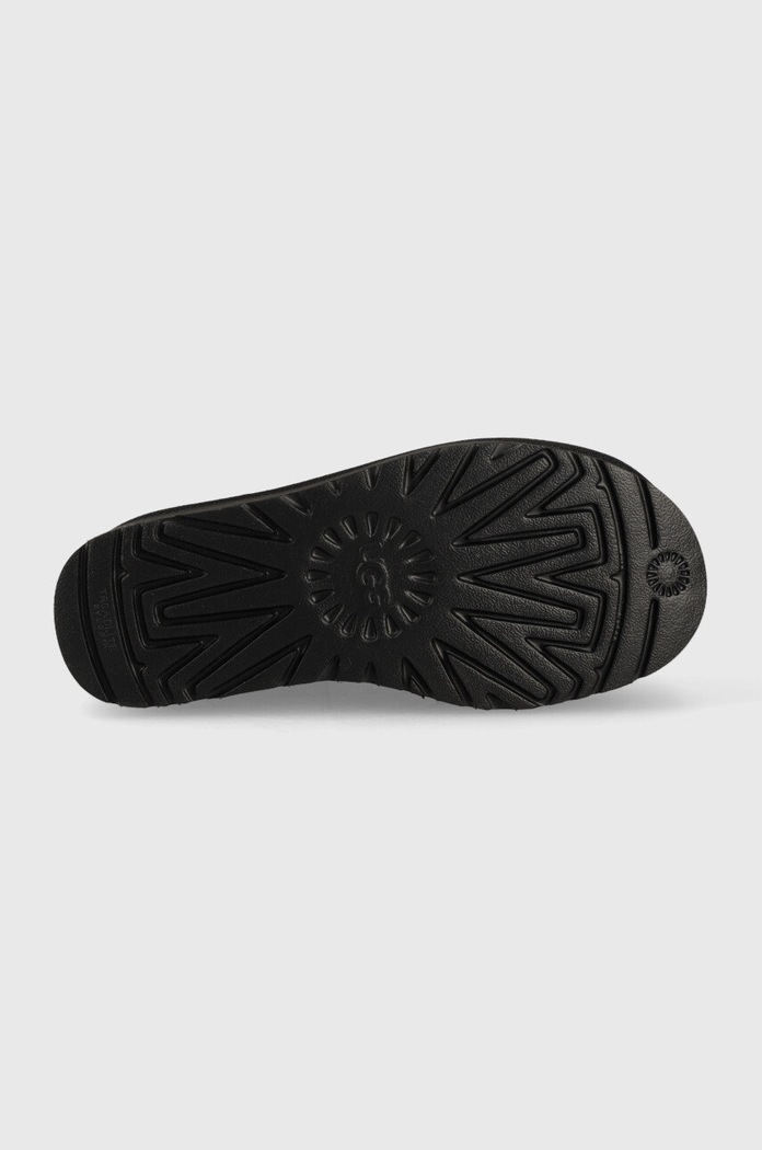 UGG cizme de zăpadă din piele întoarsă W Classic Ultra Mini Platform 1135092.BLK negru