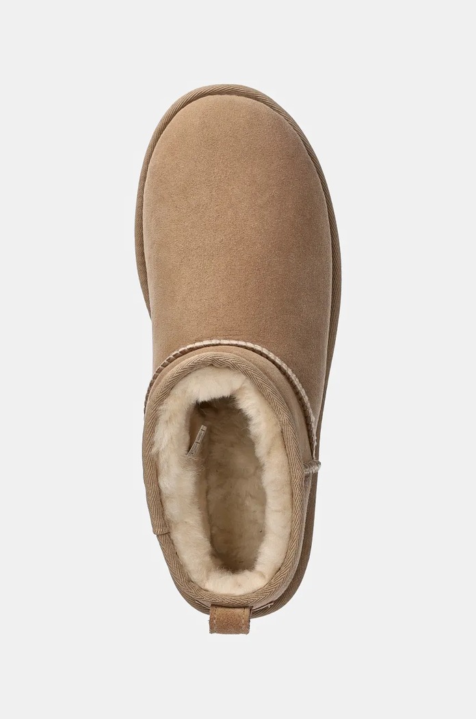 Semišové snehule UGG Classic Ultra Mini béžová 1116109.SAN
