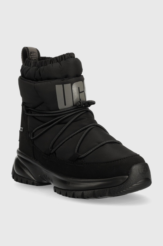 UGG hócipő W Yose Puffer Mid 1131978.BLK fekete AW22