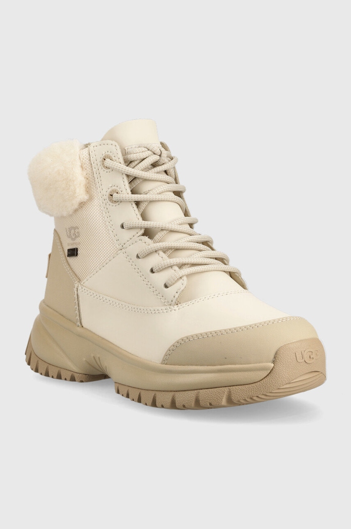 Μποτάκια εργασίας UGG W Yose Fluff V2 1130901.WHP μπεζ SS24