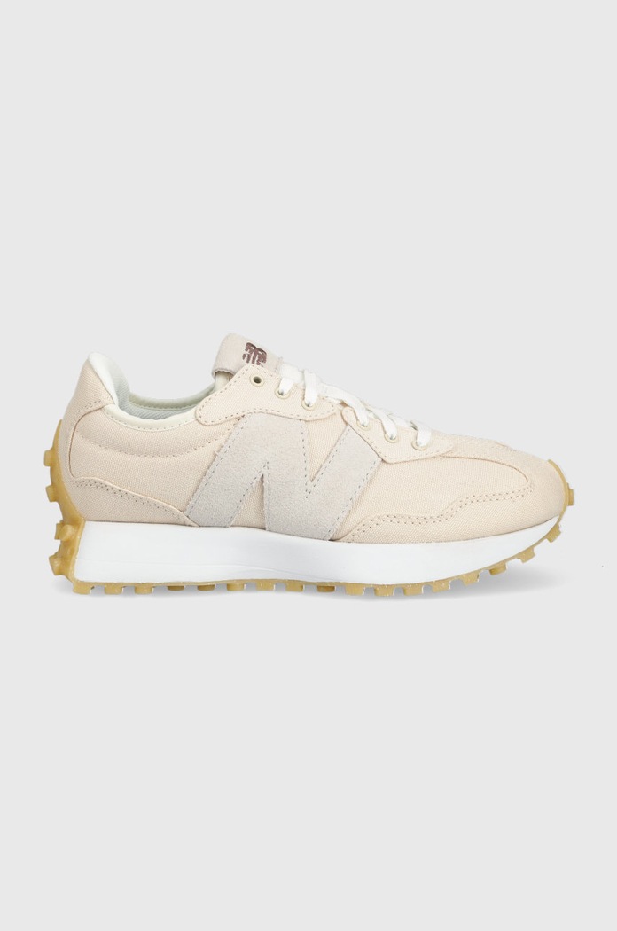 Sneakers boty New Balance Ws327us semišová kůže béžová WS327US