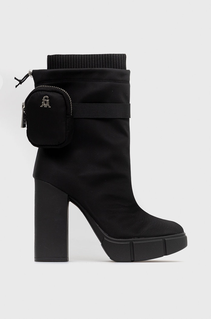 Nízké kozačky Steve Madden Riseup textilní černá SM11001302.001
