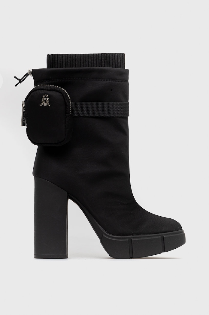 Nízké kozačky Steve Madden Riseup textilní černá SM11001302.001