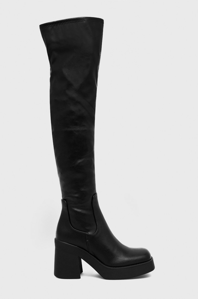 Elegantni škornji Steve Madden Tekstil črna SM19000010.001