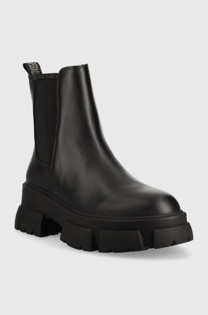 Steve Madden bőr bokacsizma SM19000015.017 fekete AW22