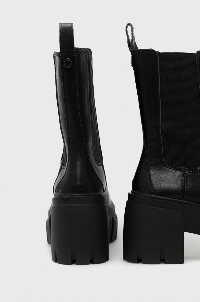 Παπούτσια Δερμάτινες μπότες τσέλσι Steve Madden SM11002152.017 μαύρο