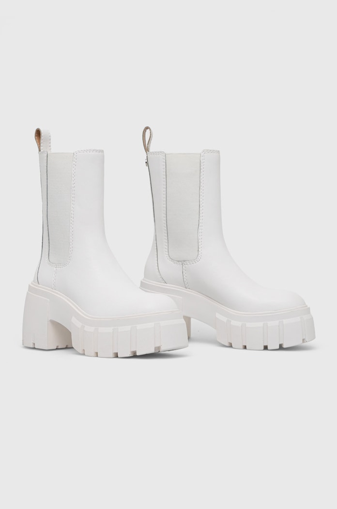 Steve Madden sztyblety skórzane Ballistic SM11002152.127 biały AW22