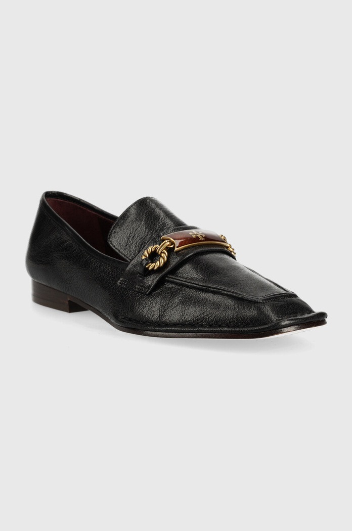 Tory Burch mokasyny skórzane Perrine 137799.006 czarny AA00